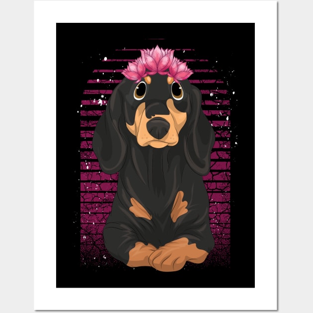 Animal Botany Dog Pet Dachshund Wall Art by ShirtsShirtsndmoreShirts